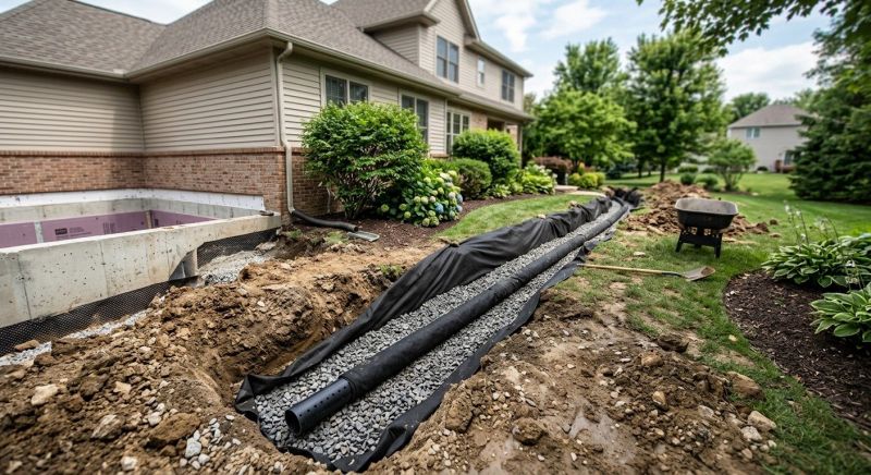 Sidewalk Drainage Installation in Tuscaloosa, AL
