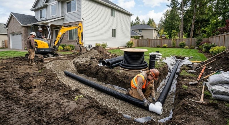 Yard Drainage Installation in Tuscaloosa, AL